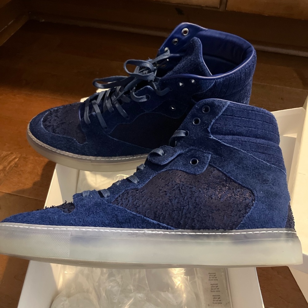 Balenciaga Blue High-Top Sneakers
